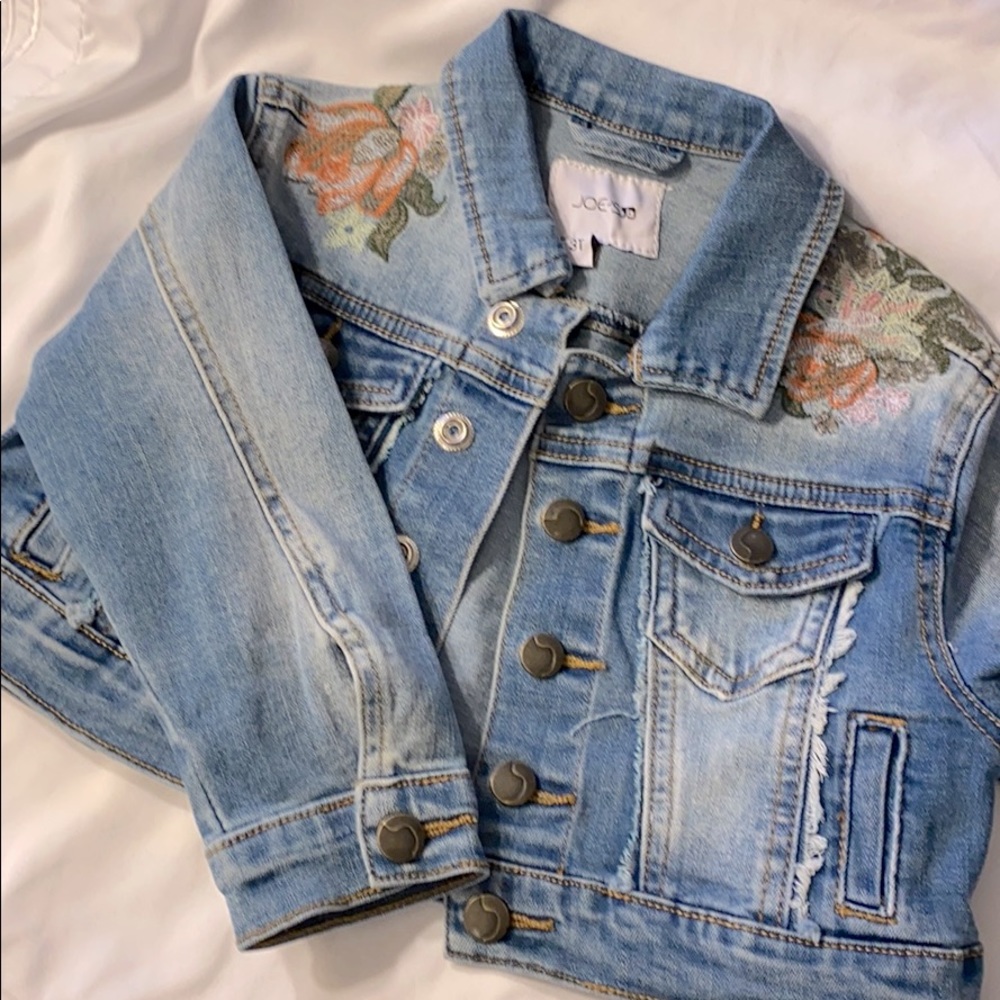 Joe’s toddler embroidered jean jacket